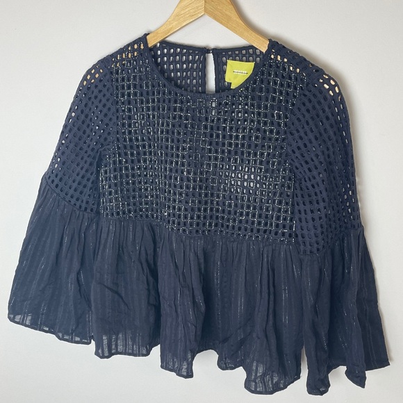 Maeve by Anthropologie Size 0 Black Beaded Top - Picture 3 of 7